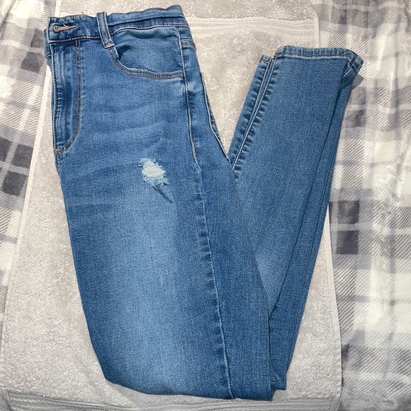 Garage high waisted ripped skinny jeans - Picture 1 of 6